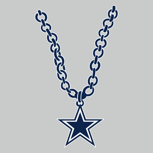 Dallas Cowboys Necklace logo vinyl decal